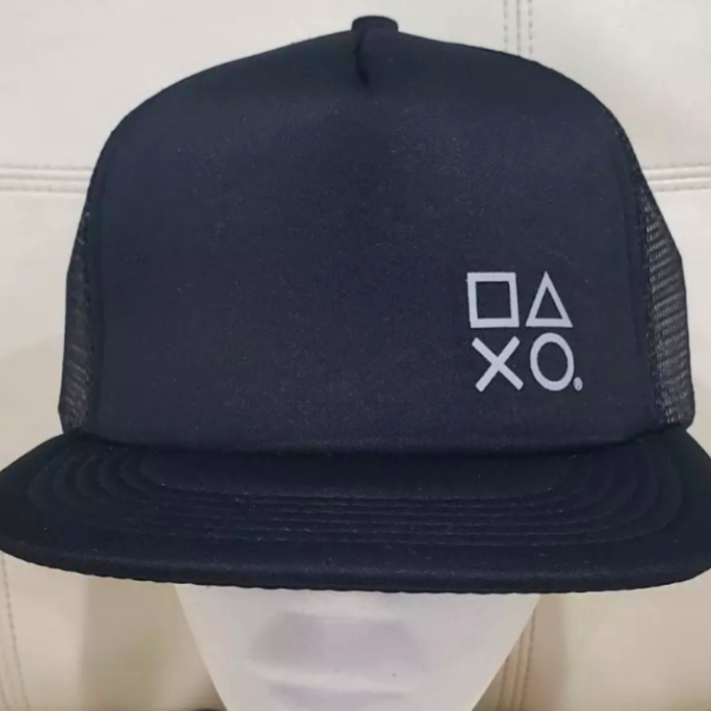 New Sony Playstation Controller Buttons Trucker Hat Baseball Cap Vintage